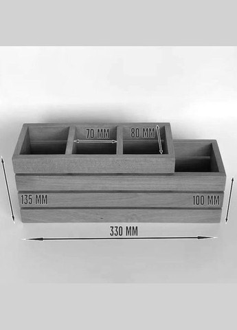 Подставка для столовых приборов из дерева Арендер карри (ПСП-007403) No Brand (327422881)