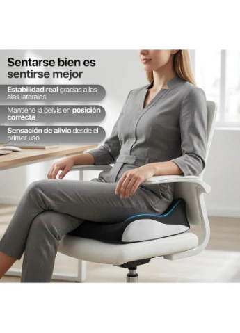 Coccyx Cushion – ергономічна подушка для спини, підтримка хребта, з пам’яттю форми 60D/80D, для сидіння, офісу та авто OEM (383526925)