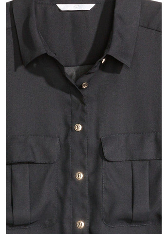 Тёмно-синяя блуза H&M