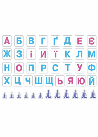 НУШ Місто букв. Інтерактивний плакат з наліпками. А1. ЗПП023 2712710032148 Основа (298726080)