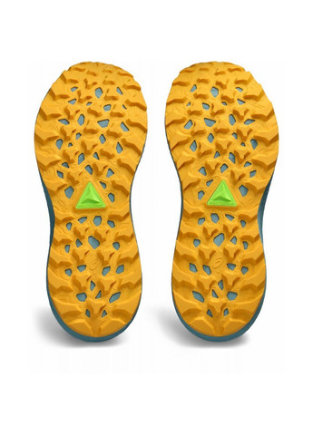 Комбіновані Осінні чоловічі кросівки для бігу gel-trabuco синій. бірюзовий. помаранчевий Asics