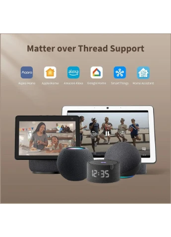 Смарт-замок, U200 Lite, Чорний, Matter over Thread, Auto-Lock, Quiet Mode, Rechargeable, HomeKit, Alexa Aqara (388365867)