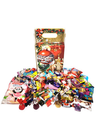 Подарунок №13 "Золота різдвяна казка", 1,5 кг Унікальна цукерка (372656178)