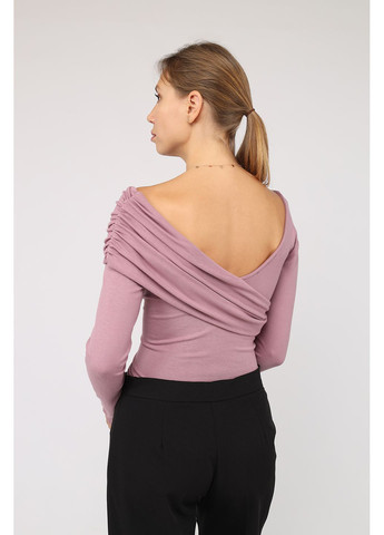 Футболка с длинным рукавом женская цвет пудровый CB-00284479 Yuki - (362896844)