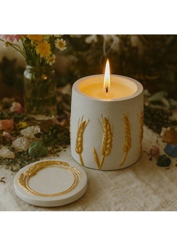 Соєва свічка в кашпо - Сонячні Колоски 5Candles (362267277)