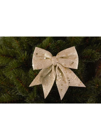 Бант декоративний 2 шт новорічний декор для ялинки та подарунків MICA Decorations (374990672)