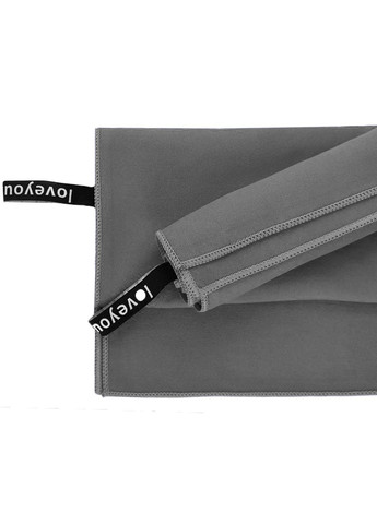 Набор полотенец SPORT 2шт 50х90 и 70х140 серый Love You однотонный серый