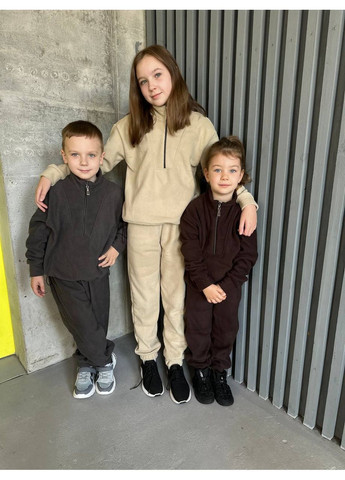 Бежевий зимній новинка 🔥 термо костюми для дітей та всієї родини брючний queensleep_7km 077 D