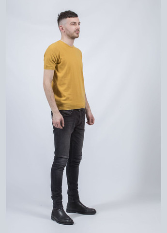 Жовта унісекс однотонна кофта з круглим вирізом для літа та осені (, ), 45615 Buke