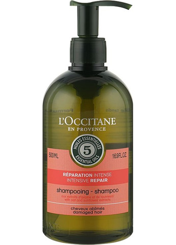 Шампунь "Інтенсивне відновлення" Aromachologie Intense Repairing Shampoo 500ml (691043-191169) L'Occitane (368649768)