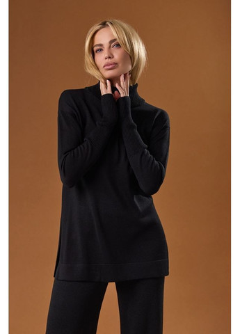 Черный джемпер 2706 стальной Triko Bakh