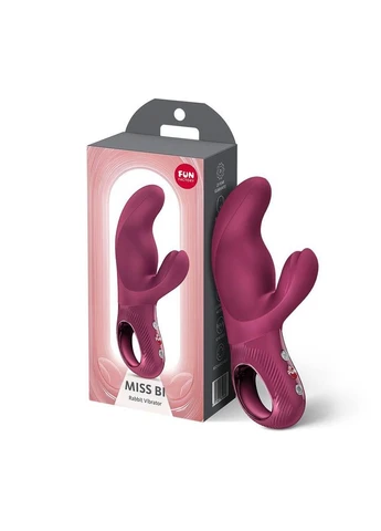 Вибратор-кролик MISS BI Wine Red, 2 независимых мотора, диаметр 4,2 см Fun Factory (396274236)