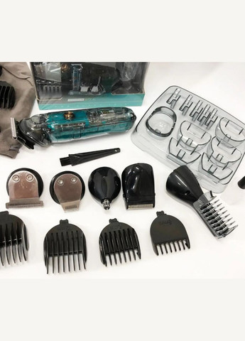 Машинка для стрижки акумуляторний триммер 14 насадок LED дисплей 5 Вт (2390000037) VGR V-102 (344465708)