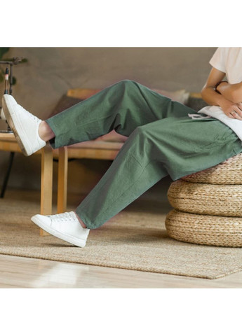 Хаки классические демисезонные прямые брюки DK/DL Мода без кордонів