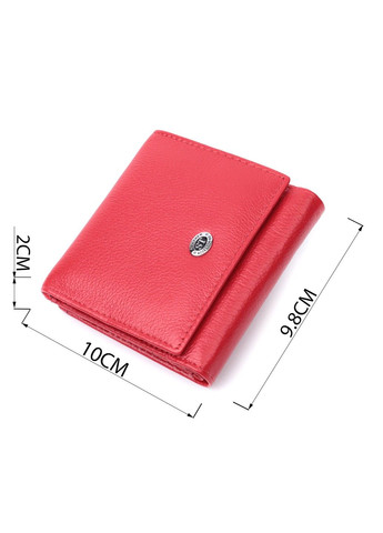 Удобный кошелек для женщин из натуральной кожи 22710 Красный st leather (298111824)