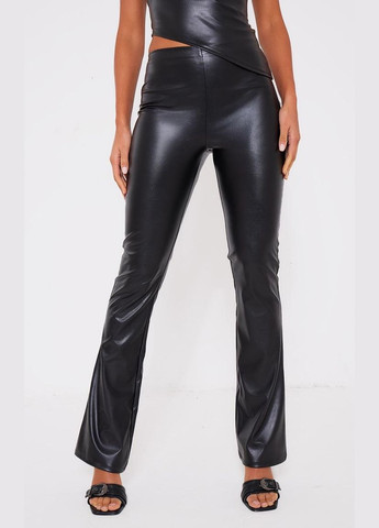 Черные демисезонные леггинсы PrettyLittleThing