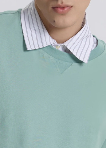 Темно-бірюзова футболка чоловіча з коротким рукавом Роза