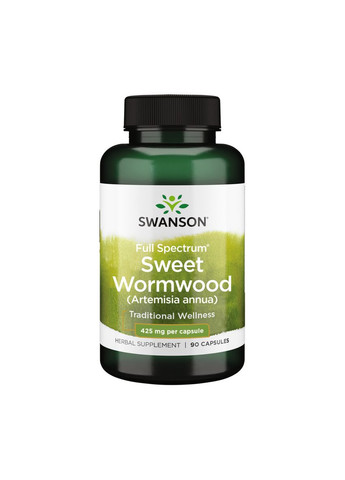 Полин солодкий Full-Spectrum Wormwood 425 mg, 90 капсул Swanson (290667984)