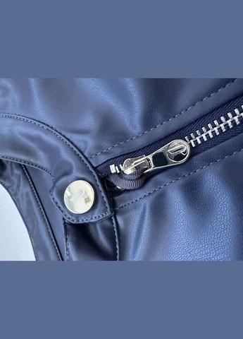 J3836 Куртка-бомбер з екошкіри для хлопця темно-синя 8, 134 см Jeckerson пілот (авіатор) на блискавці (322196133)