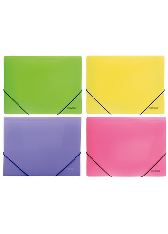 Папка на гумках А4, кольорова, Рожева ECONOMIX (342417848)