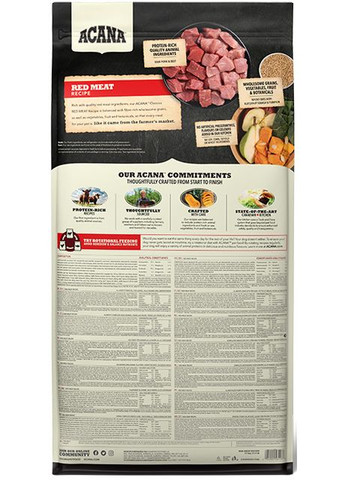 Сухой корм для собак всех пород и возрастов Red Meat Recipe 14.5 кг (a56117) Acana (316319221)