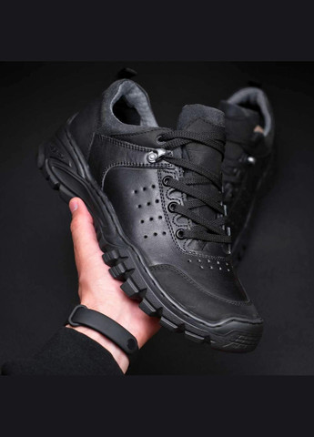 Летние Тактические Кроссовки. 36-49р Черные. Гидрофобная натуральная кожа! DSLM-1033 No Brand (289384618)