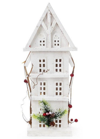 Декор "зимний домик", деревянный с led-подсветкой Bona (282595212)