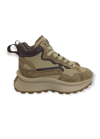 Светло-коричневые демисезонные кроссовки (р) экокожа/замша 0-1-1-obj-a-1-613 Lifexpert
