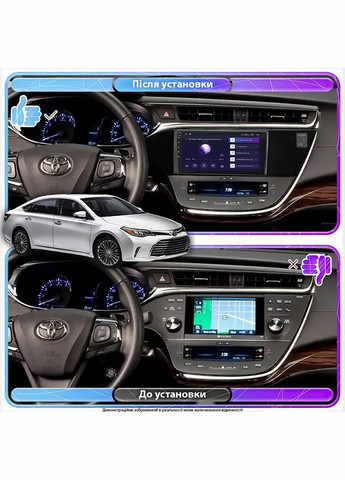 Штатная магнитола для Toyota Avalon IV Рестайлинг 2015-2018 экран 9" 2/32Gb CarPlay 4G Prime 2шт Lesko (336200769)