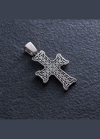 Православный крест Голгофа (чернение) 131190 Oniks (273385168)