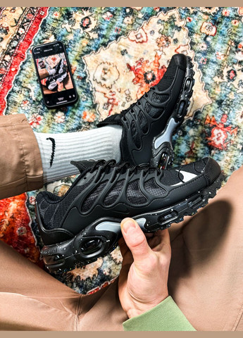 Чорні Осінні кросівки чоловічі nike air max terrascape "black metalic" | найк аір макс чорні No Brand