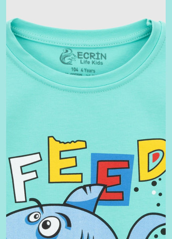 М'ятна літня футболка Ecrin