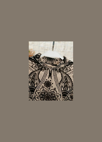 Боді жіночий Y2K з тропічним принтом 302 No Brand (350885995)