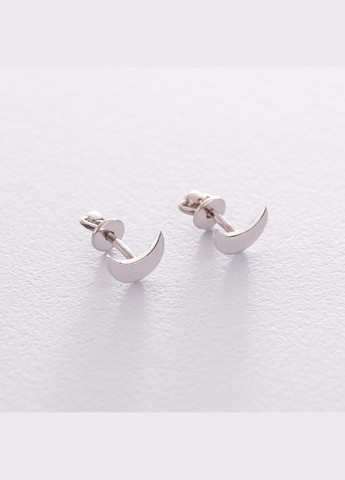 Золотые серьги-пусеты Луна с06412 Oniks (264025477)