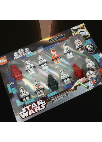 Ігрові фігурки чоловічки Star Wars, набір фігурок герої Зоряні Війни 12 шт Diy (368830950)