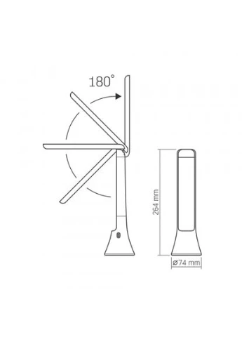 LED лампа настiльна-ліхтарик TF11W 5W 3000-5500K (VL-TF11W) Videx (305754289)