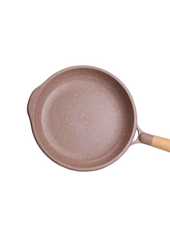 Сковорода алюмінієва MGC з мармуровим покриттям антипригарним 28 см, кавовий MGC HP-4-420CO No Brand (358885681)