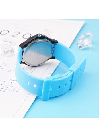 Ремешок для часов Casio MQ-24 голубой полиуретановый для женщин и мужчин универсальный браслет для часов ProDobro (367267576)