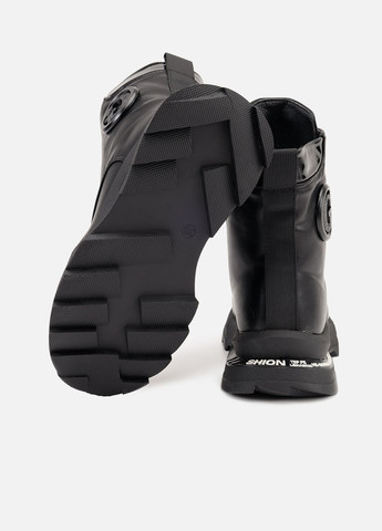 Черные зимние ботинки для девочки цвет черный цб-00264326 Kimboo