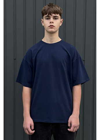 Синяя футболка lucas premium темно-синий Garne