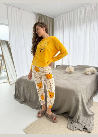 Желтая зимняя пижама женская желтая xs (2734) GT