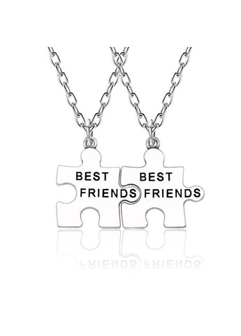 Парные подвески кулоны пазлы Best Friends как оригинальные подарки друзьям No Brand (323652810)