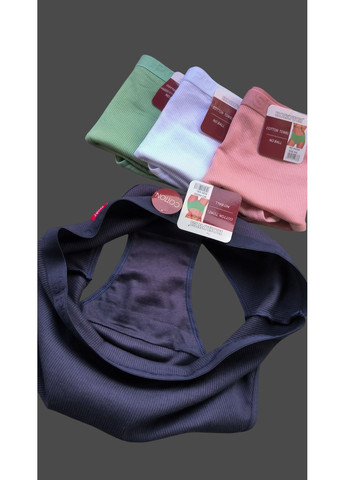 Набір 4 шт бавовняні трусики сліпи в рубчик висока посадка Kokowei (360949591)