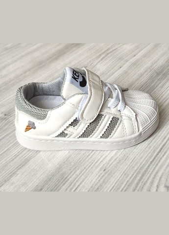 Цветные всесезонные кроссовки детские ice cream серые No Brand