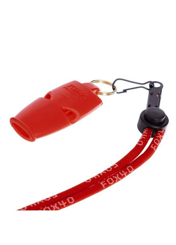Свисток суддівський пластиковий (110dB, на шнурі, Червоний) () (FOX40-MICRO_Червоний) Fox 40 (361436341)