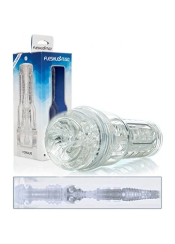 Мастурбатор в колбе с внутренним рельефом GO Torque Ice, прозрачный Fleshlight (303910786)
