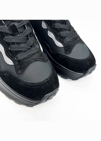 Черные всесезонные кроссовки (р) кожа/замша 0-1-1-obj-a-1-602 Lifexpert