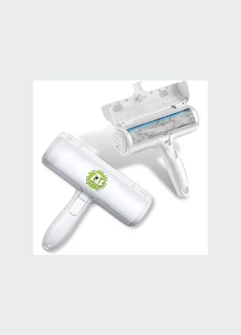 Щетка для сбора и удаления шерсти животных Белая Pet Hair Remover Roller ролик с контейнером для чистки No Brand (388890214)