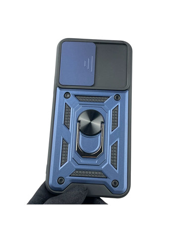 Чехол для Galaxy A54 5G (A546E) бронированный с кольцом со шторкой на самсунг а54 5г тёмно-синий rg1 Samsung (366228924)