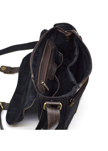 Сумка портфель через плечо для мужчин из текстиля и натуральной кожи для документов А4 для путешествий Синий 40558 TARWA (361348779)